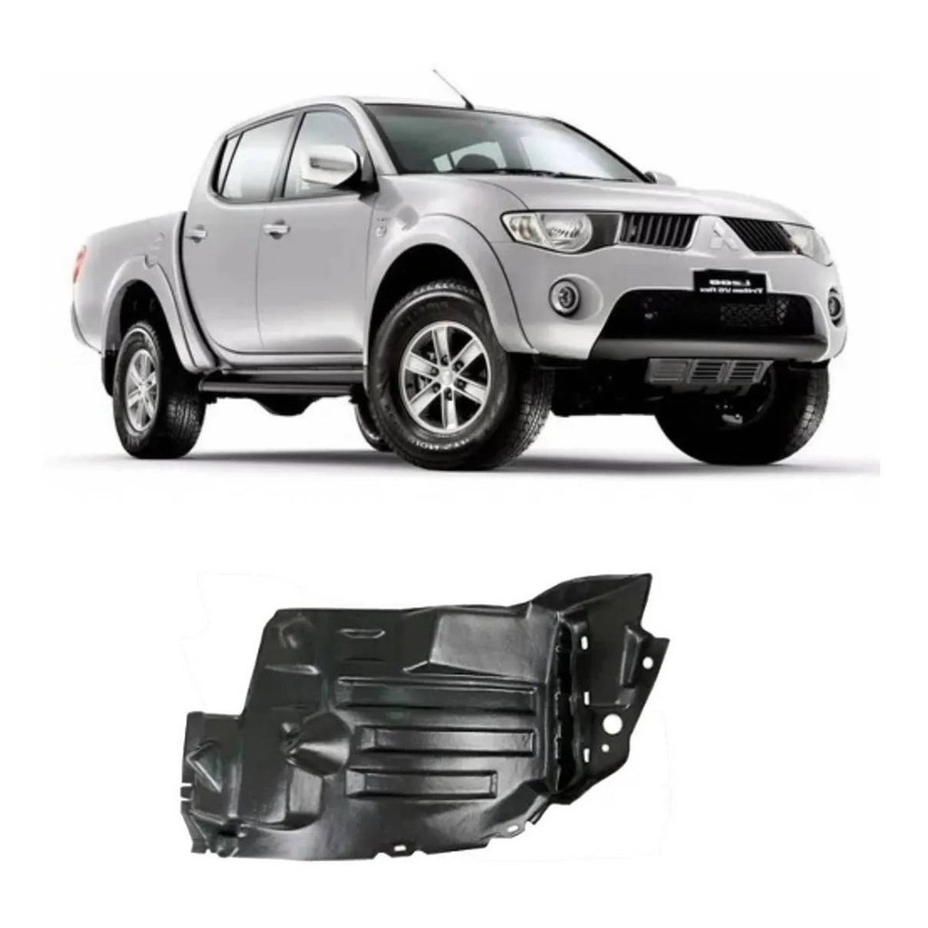 Parabarro Dianteiro Frente Mitsubishi L200 Triton 2008 2009 2010 2011 2012 2013 2014 2015 Direito Passageiro