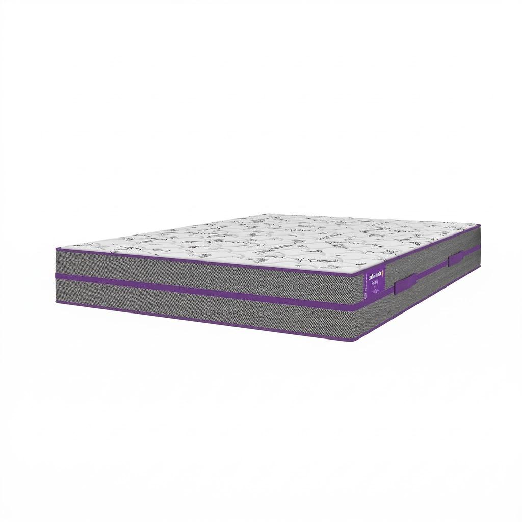 Colchão Casal D45 EXTRA FIRME 138x188x24 Ortovip Ortopédico Cinza e Branco SmartZzz By Plumatex