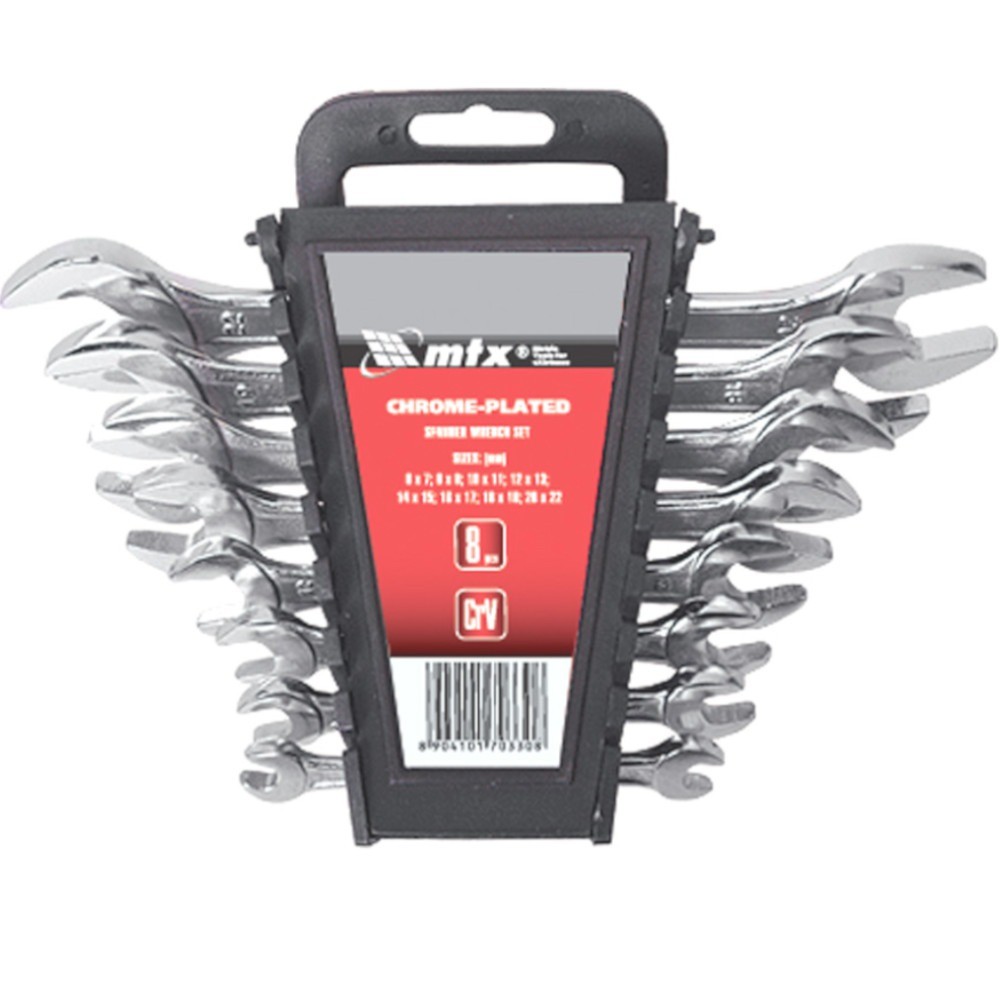 Jogos de chave fixa 6 a 22 mm com 8 peças - MTX