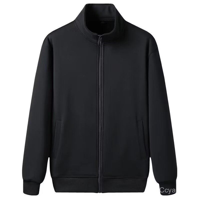 Jaqueta Esportiva De Outono Para Homens , Cardigã Moderno Com Zíper E Gola Alta , top casual