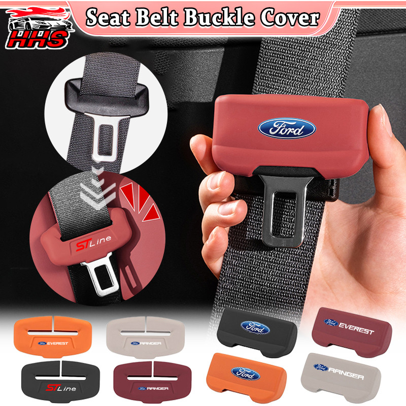 Capa De Fivela De Cinto De Segurança De Carro Ford Universal Soft Silicone Protetor Anti-Riscos Acessórios Para Ranger K