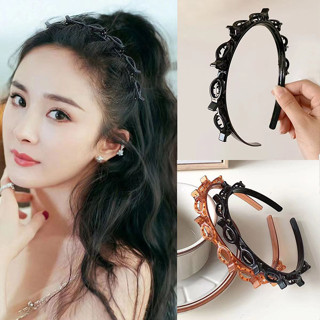 Tiara  de dupla camada presilha em Oferta na Shopee