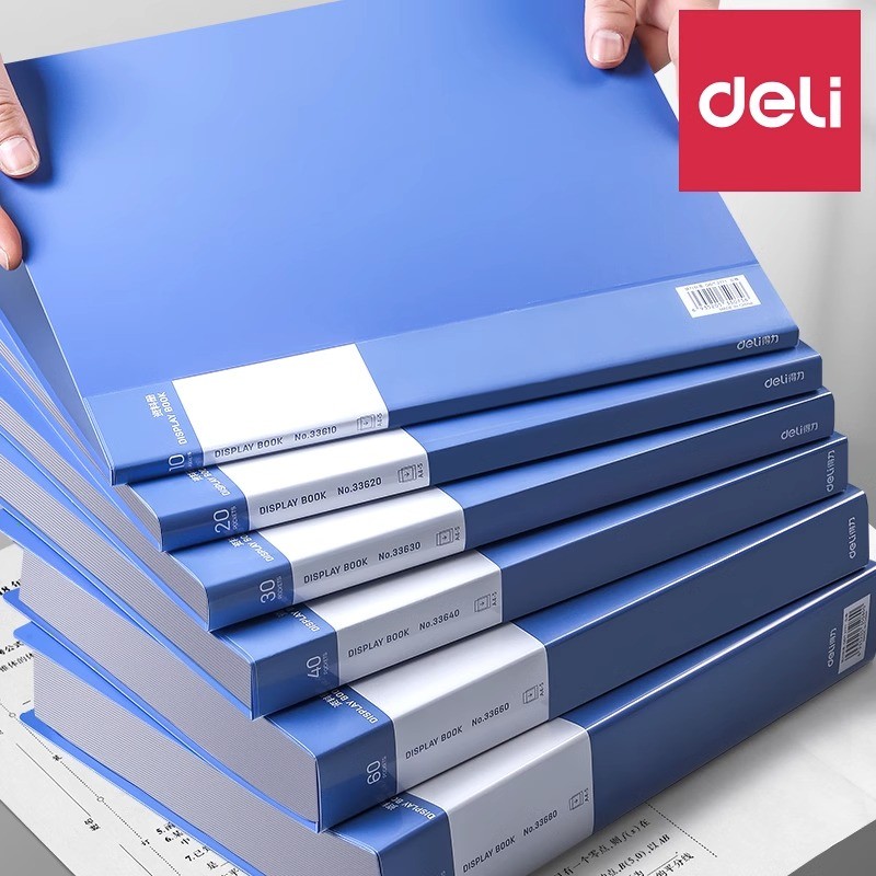 Deli pasta informações livro desktop escritório inserção transparente a4 coleção de dados livro desktop escritório Multi