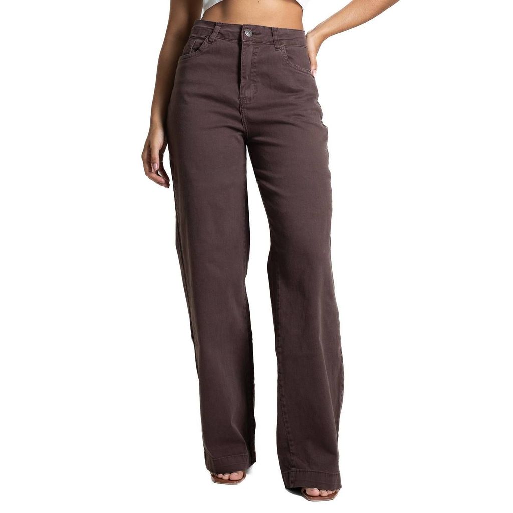 Calça Sarja Sawary Wide Leg - 282953