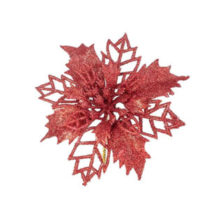 Kit Flor Natal Le 9,5cm com 3 Unidades Vermelho em Oferta na Shopee