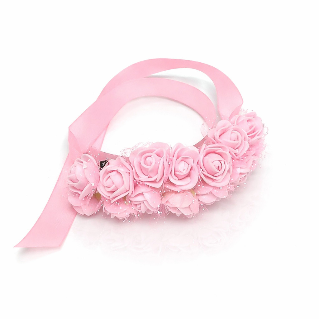 Porta Coque Arranjo de Flores com Fita de Cetim - Diversas Cores - Leve e Delicado