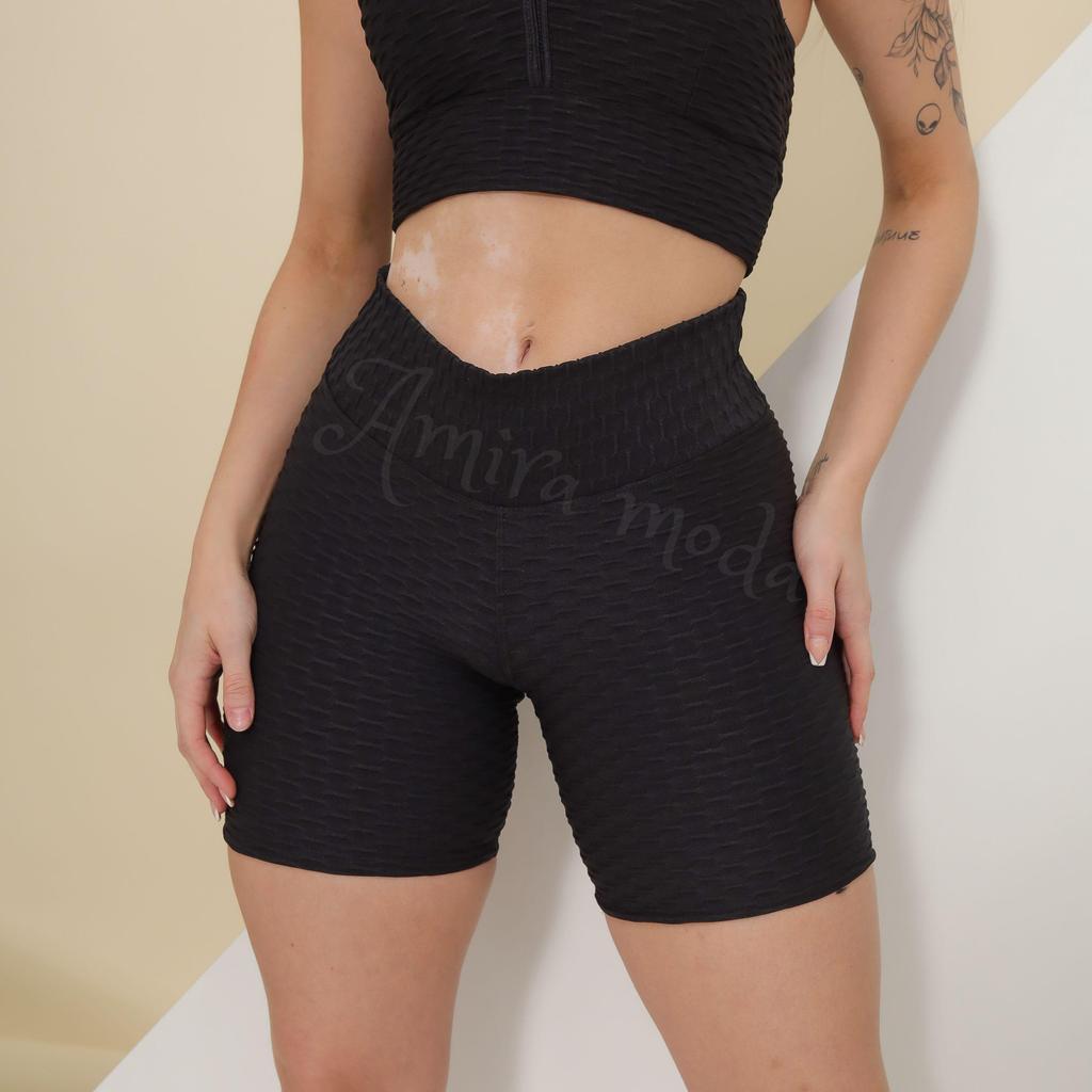 Short Feminino Bolha Academia Fitness em Oferta na Shopee