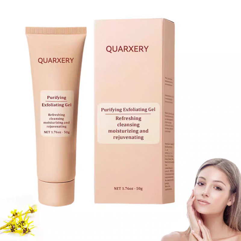 QUARXERY Gel Esfoliante Purificante Hidratante De Longa Duração Natural Iluminador Reparação Profunda Refrescante Não Ol