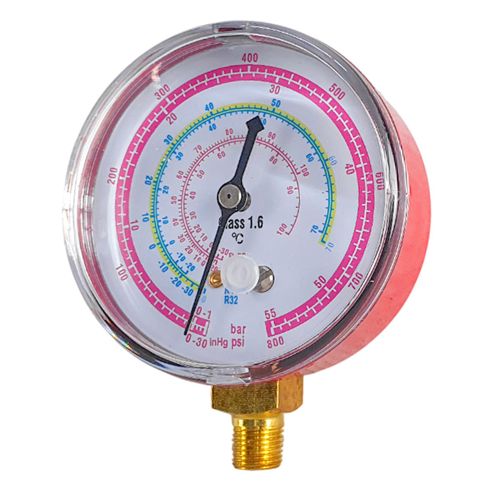 MANOMETRO ALTA GAS R410A R32 R134 R22 PARA MANIFOLD R32 R410