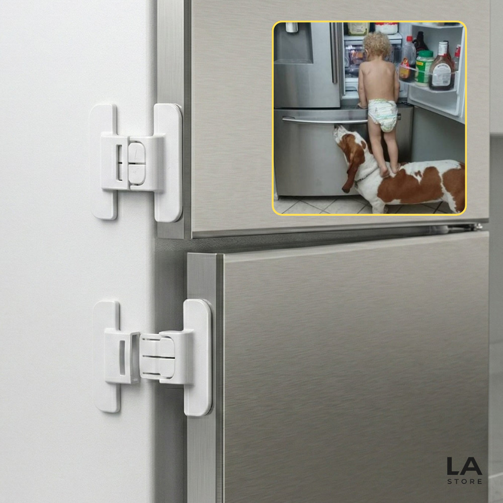 Trava Geladeira Bebê Segurança Infantil Adesivo 3M Porta Armário Antiabertura