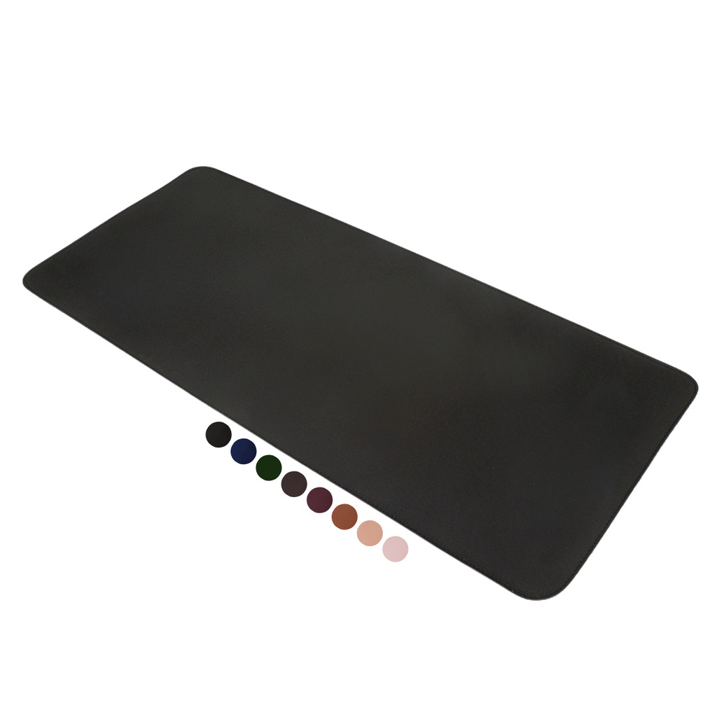 MousePad Grande Preto Desk Pad Couro Gamer Escritório