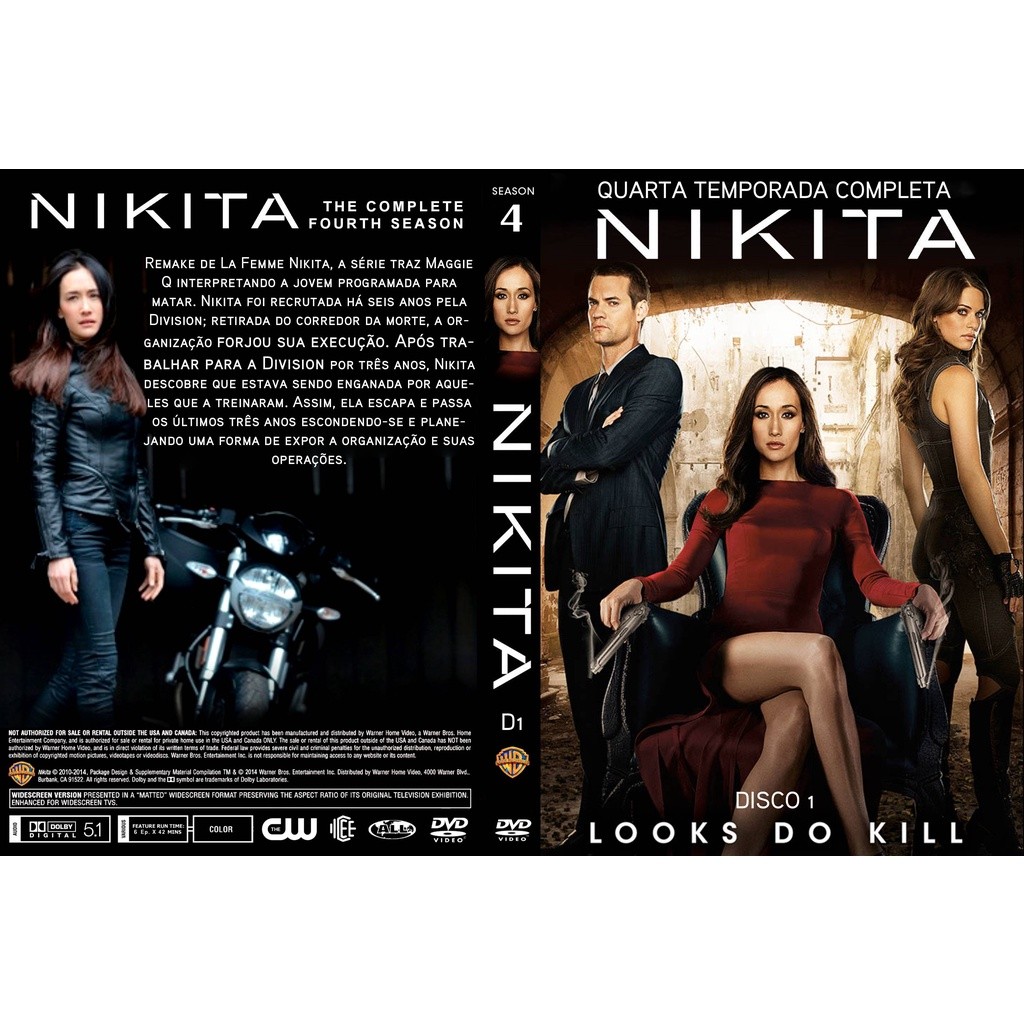Dvd Nikita - 4ª Temporada Completa - Legendado ou Dublado - 02 Discos - DvD - Dvd