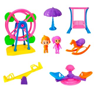 Brinquedo Infantil Kit Parquinho com Gira Gira Balanço Roda Gigante 2 Bonecos em Oferta na Shopee