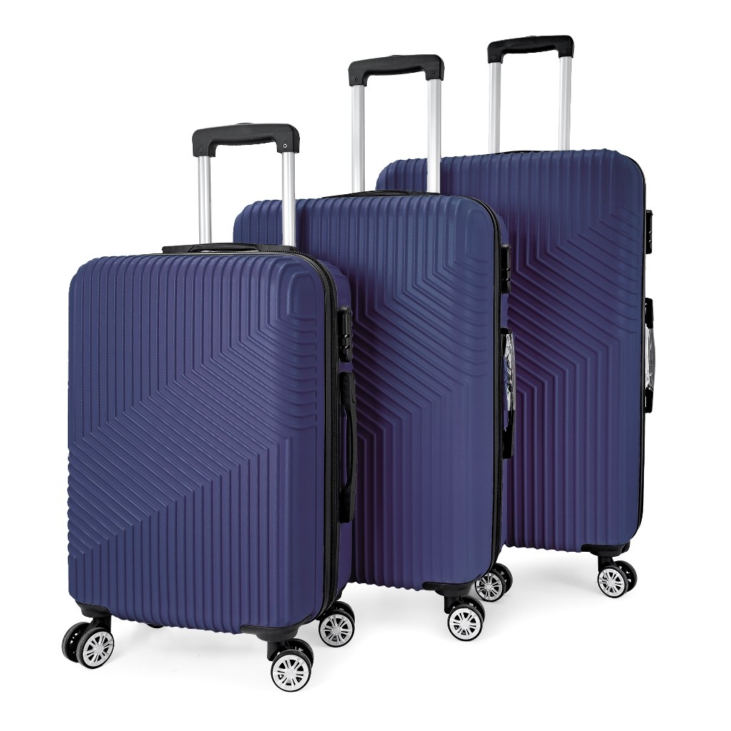 Kit 3 Malas de Viagem Rígidas Capacidade | P, M e G | Rodas 360° ABS