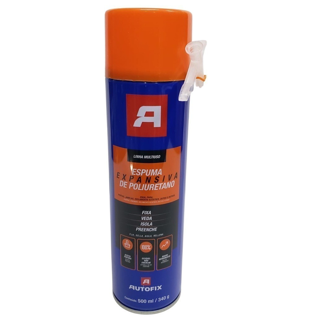 ESPUMA EXPANSIVA PU X500ML/340G - AUTOFIX Ótimo Preço OK MENOR PREÇO OK
