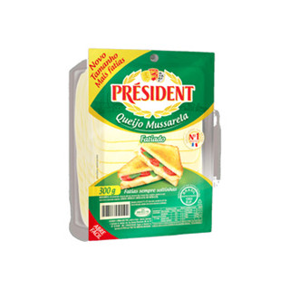Queijo Mussarela Fatiado Président em Oferta na Shopee