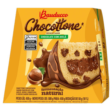 Chocottone maxi avelã Bauducco
