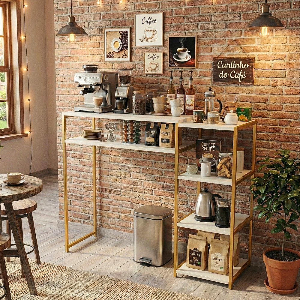 Aparador Escrivaninha Industrial Mesa De Estudo Home Office em Oferta na Shopee