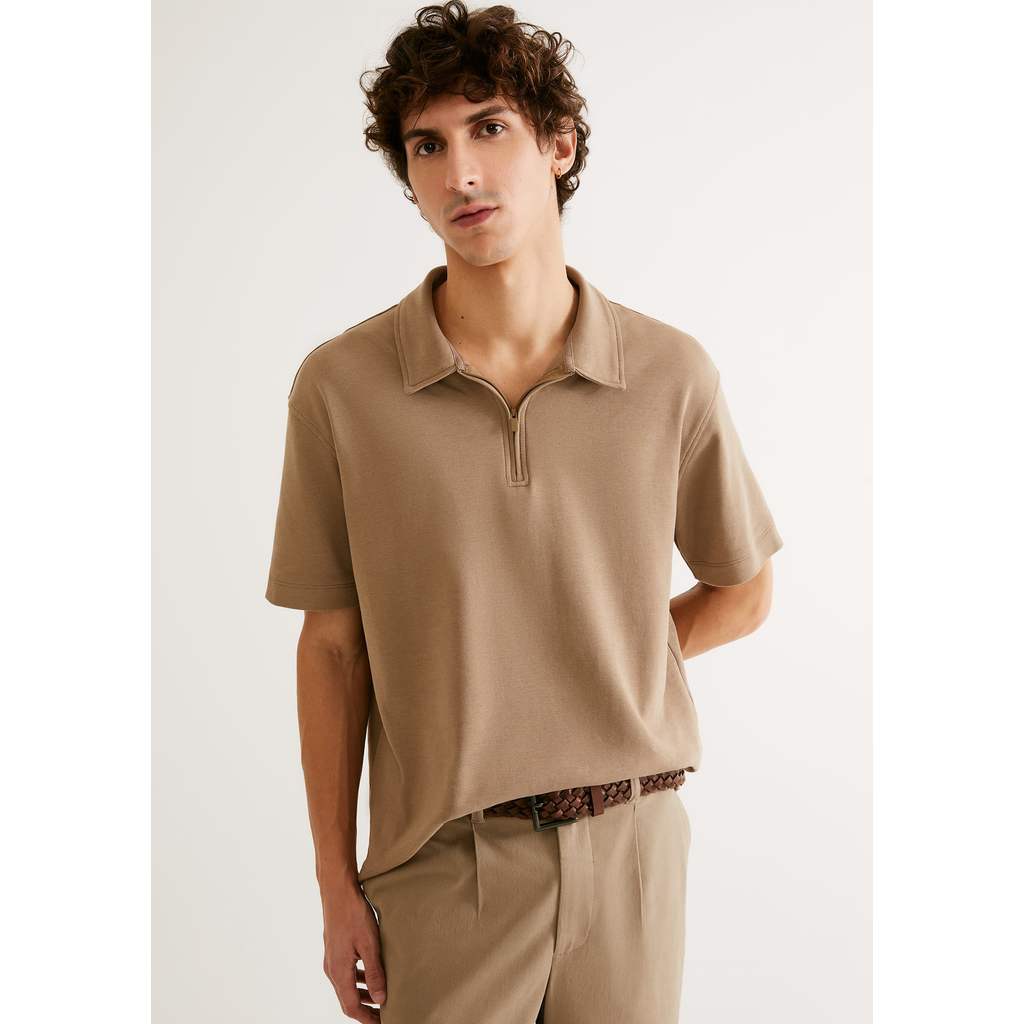 Camisa Polo Masculina Em Malha Tech