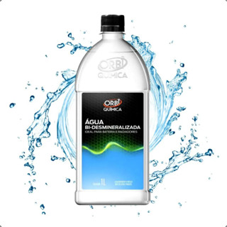 Agua Bi-Desmineralizada Orbi Química 1L Para Radiador e Bateria Diluição Aditivo Pura Original em Oferta na Shopee