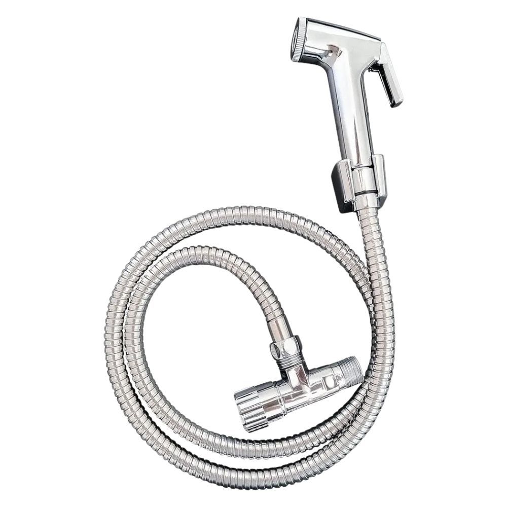 Ducha Higiênica Chuveirinho 1/4 Cromada Gatilho ABS Fertak em Oferta na Shopee