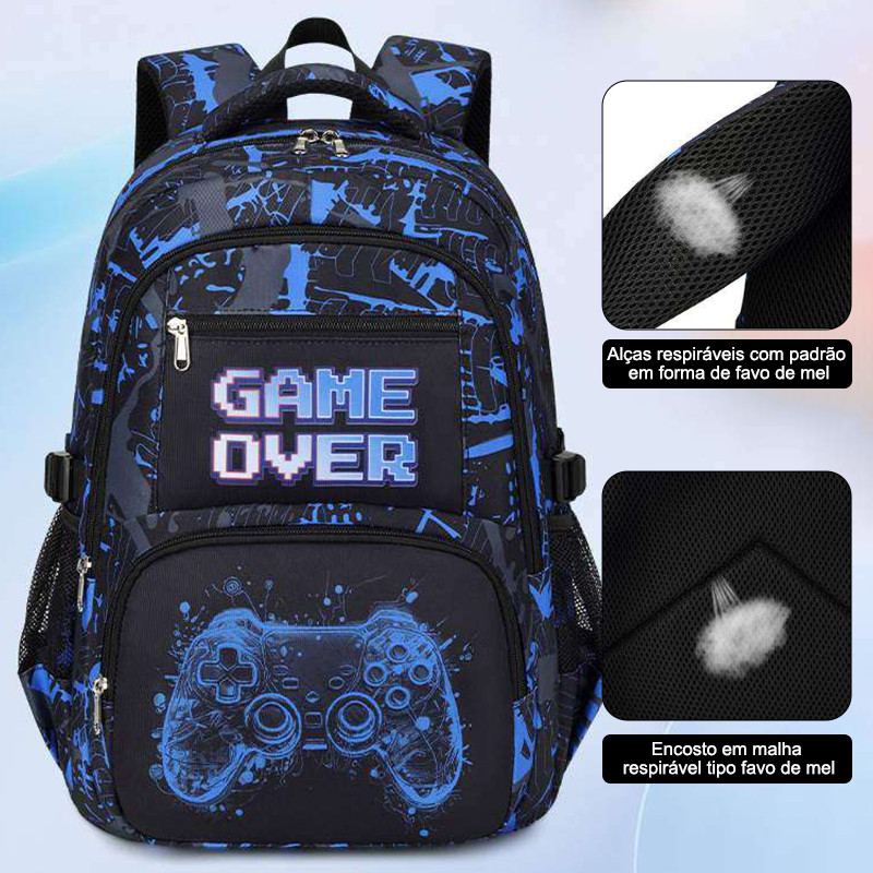 Mochila de ombro estilo coreano, elegante, de grande capacidade,para alunos do ensino fundamental, médio e universitário em Oferta na Shopee