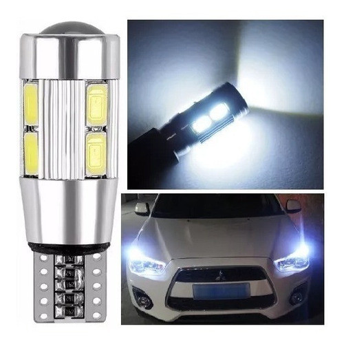 KIT 2 LAMPADA T10 PINGO CAMBUS CREE 10 LED BRANCA PAR