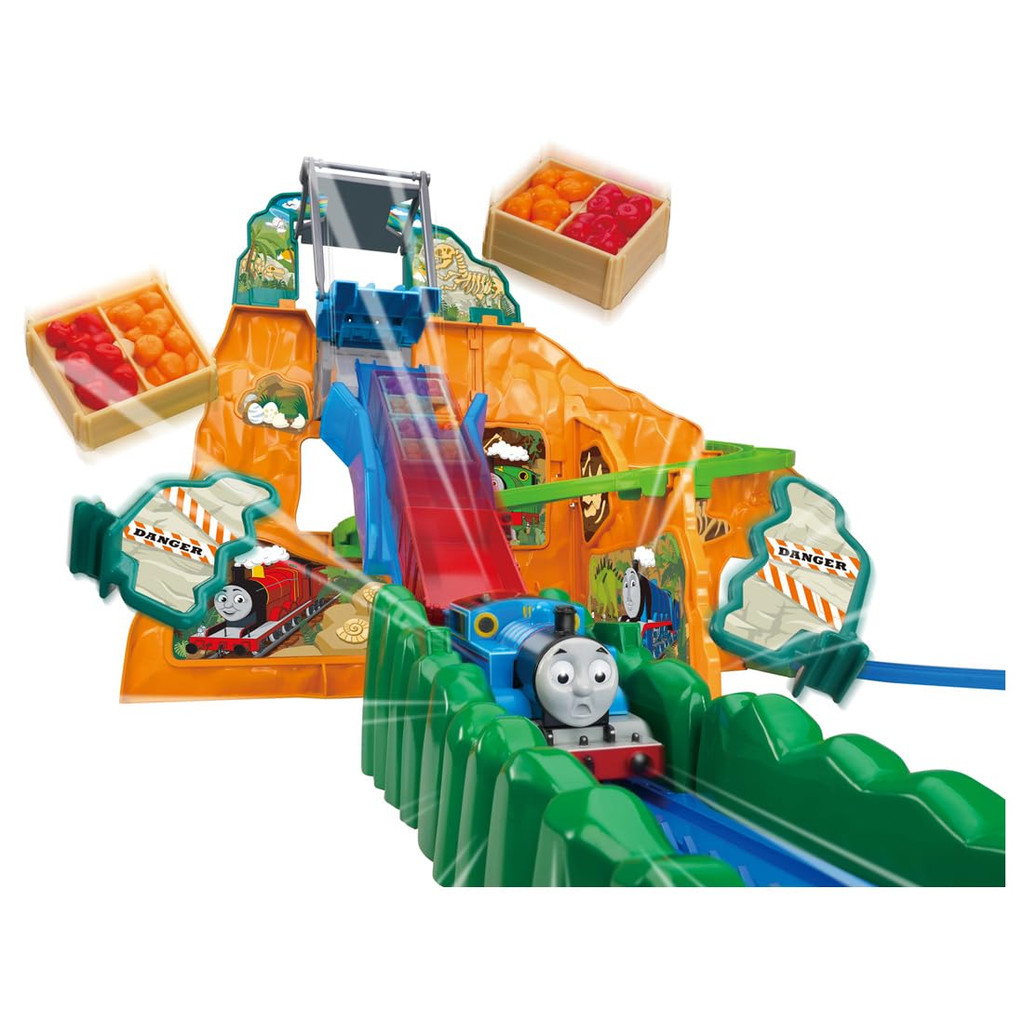 TAKARA TOMY Plarail Thomas Trem Thomas Queda! Montanha dupla (com vagão bônus) Brinquedo 3 anos+