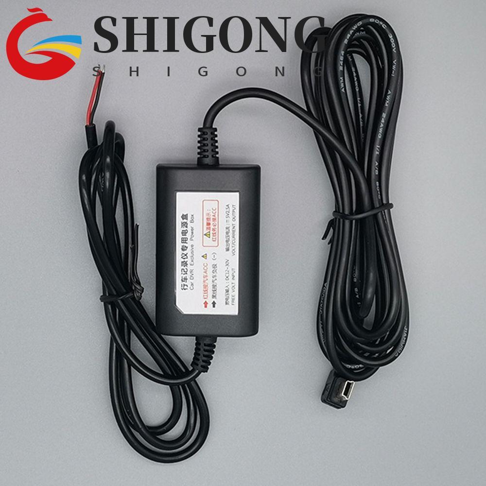 SHIGONG Dash Cam Hardwire Kit Carregador USB Linha Espelho DVR De Cabo Dashcam Câmera Acessórios Automóveis