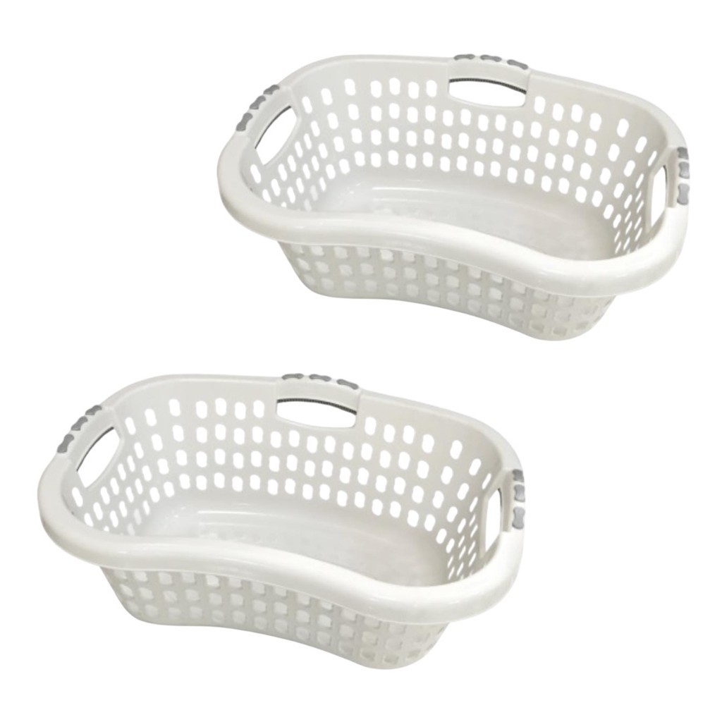 Cesto Telado Angular Para Roupas 32 Litros com Alças em Oferta na Shopee