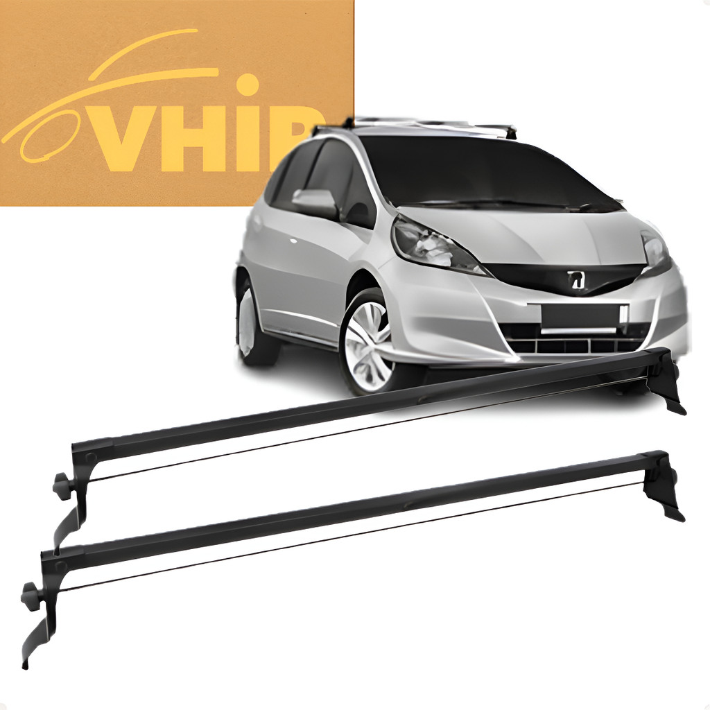 Par Rack De Teto Bagageiro de Aço Honda Fit 2004 2005 2006 2007 2008 2009 2010 2011 2012 2013 2014