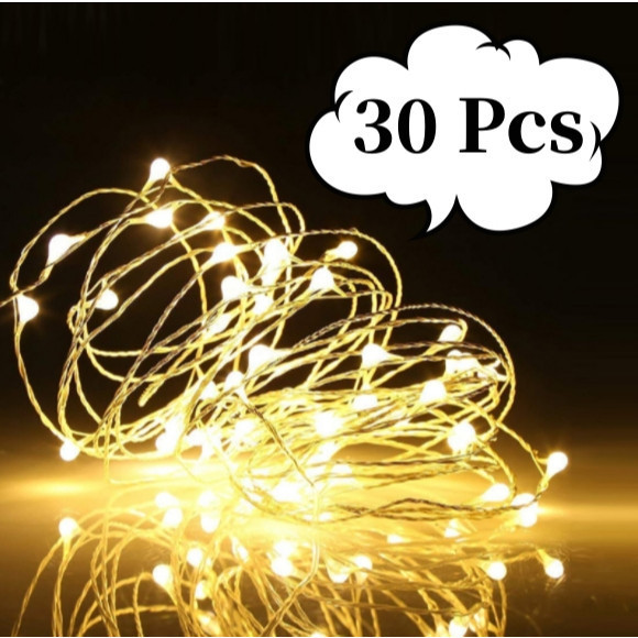 Kit 10-60 Fio Luzes De Fada Led 2 Metros Para Festa Em Casa De Casamento Decoração De Natal em Oferta na Shopee