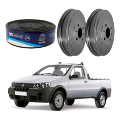 Tambor Freio Traseiro Fiat Strada 1.4 1.8 2004 A 2010