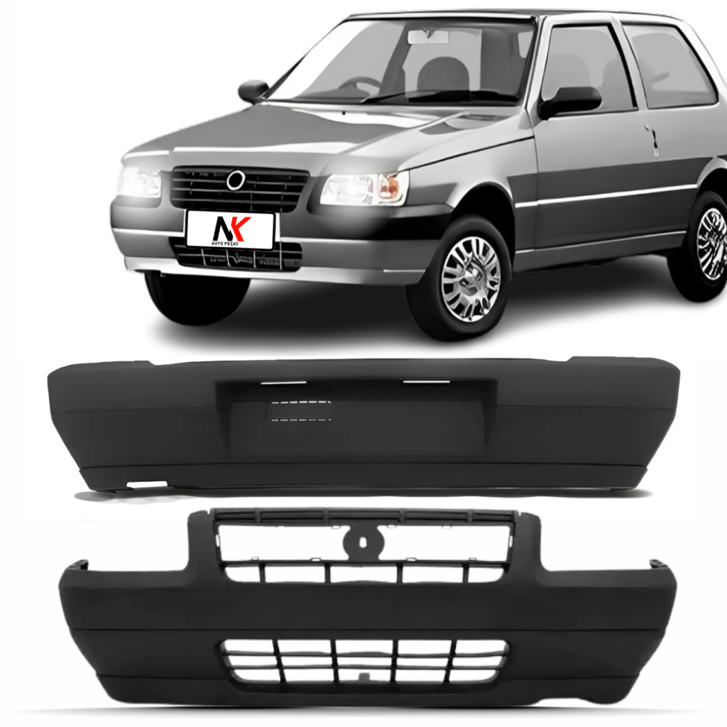 Kit Parachoque Dianteiro Traseiro Uno 2006 2007 2008 2009 2010 em Oferta na Shopee