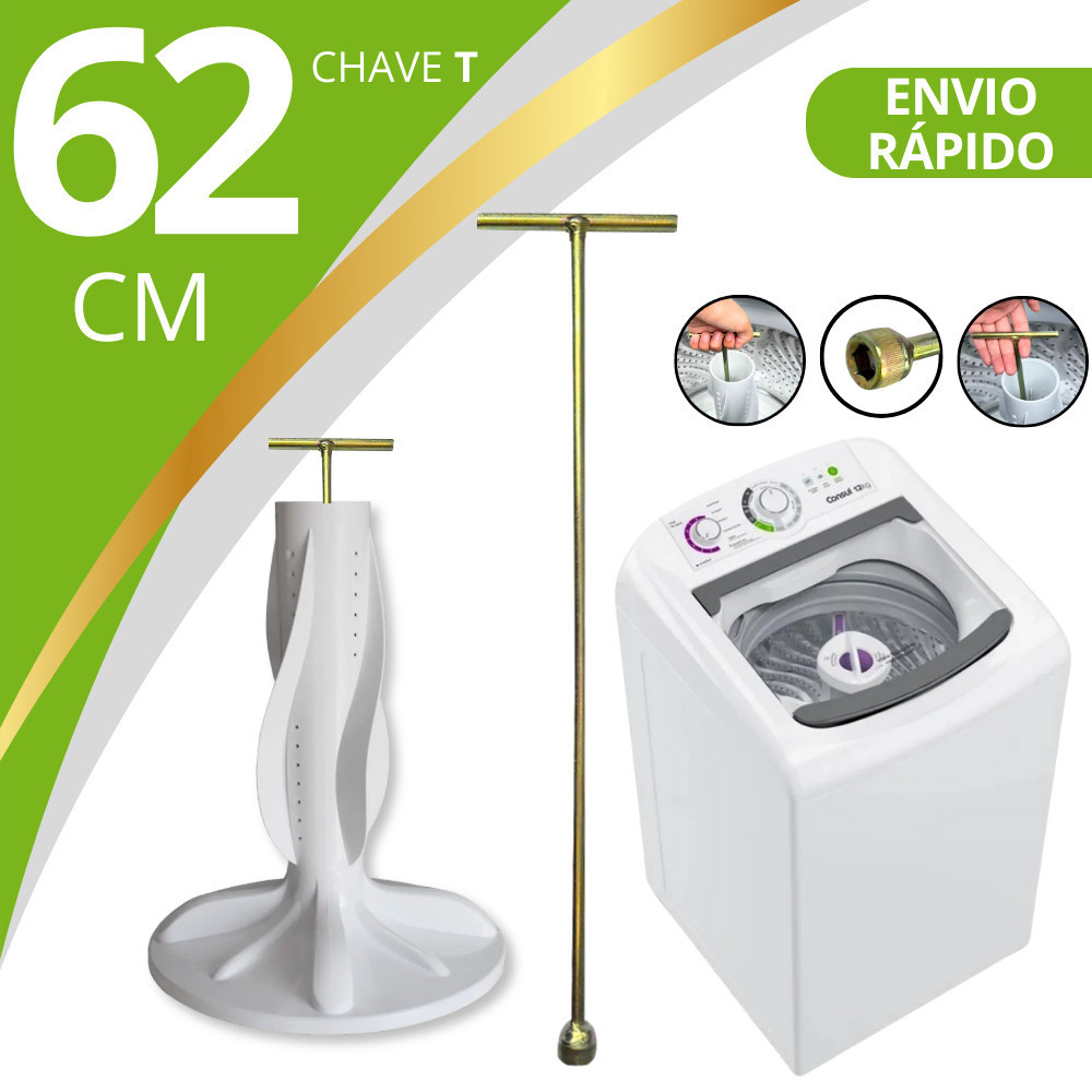 Chave T 10mm para Maquina de Lavar Longa 62c Agitador Brastemp Electrolux em Oferta na Shopee