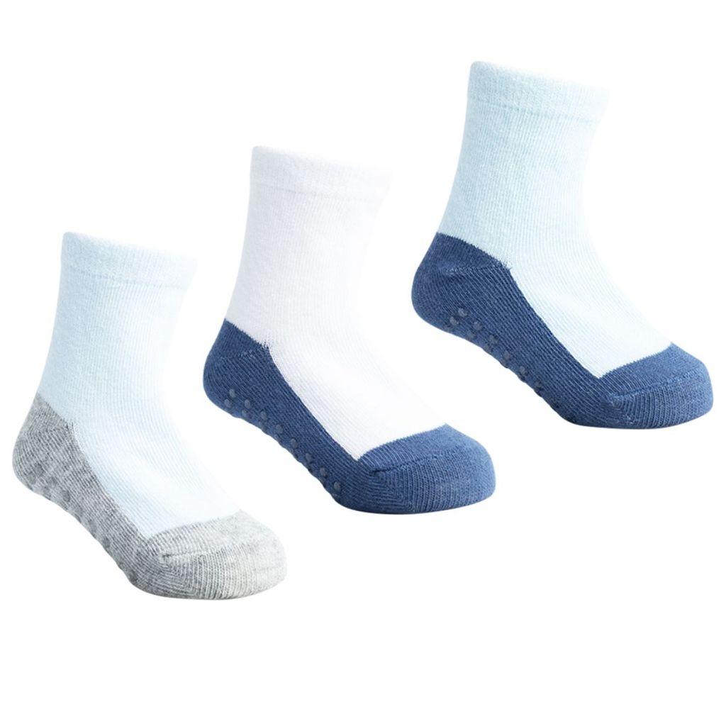 Kit 6 Pares Meia Antiderrapante Escolar Infantil Pimpolho Menino Menina Cano Alto Longo