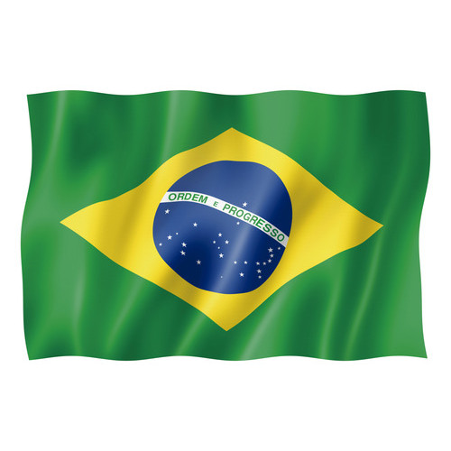 Bandeira Do Brasil Ideal Para Torcida E Eventos Brasil no Coração 0.90x0.60