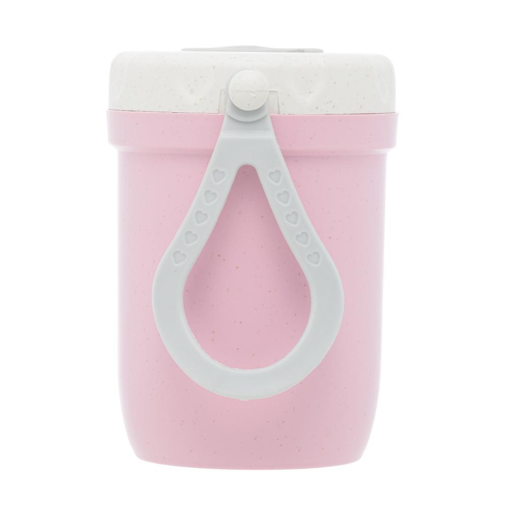 Pote Térmico Lyor Parede Dupla Alça de Silicone e Tampa Rosa · foto 2