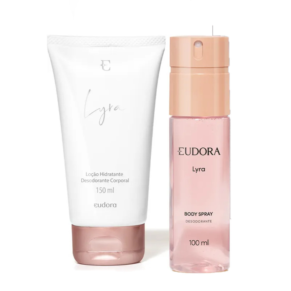 Kit Presente Lyra Feminino Body Splash + Hidratante Corporal Eudora