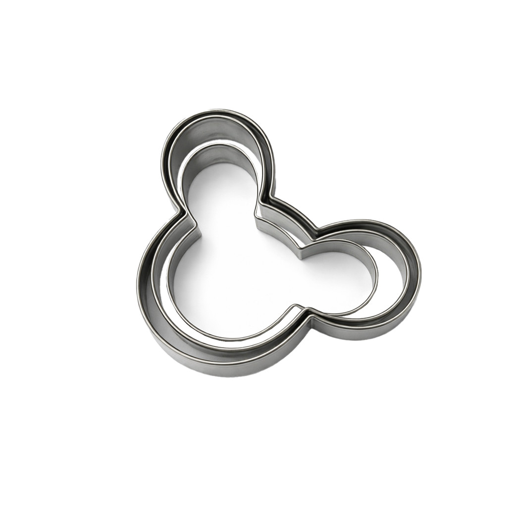 Cortador de Biscoito Forma Mickey Em Metal 3 Peças em Oferta na Shopee