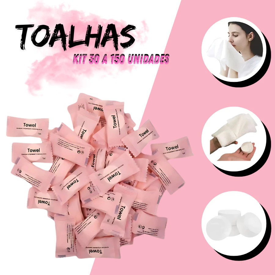 Toalhas Comprimidas Descartáveis Multiuso / Toalhas Desidratadas Para Viagem/ Camping/ Limpeza e Uso Diário-WANG
