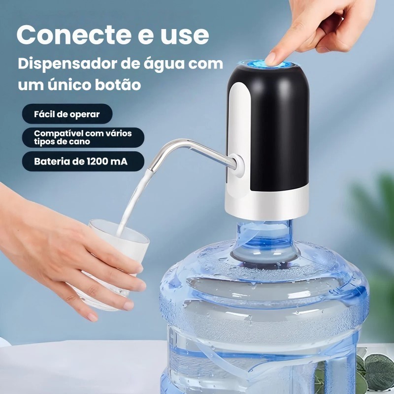 Bomba Elétrica USB Universal – Para Galão e Garrafão de Água