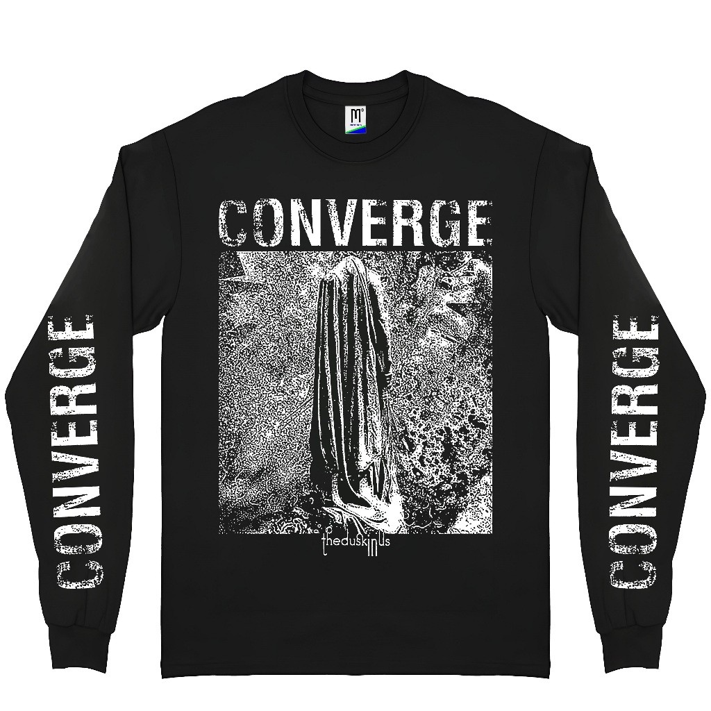CONVERGE-O Crepúsculo Nós | Banda Kaos Caus Metal Camiseta Tag Merchcons Manga Longa 100 % Algodão Premium 0203