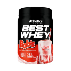 Best Whey Milkshake de Morango Bobs 450g- Atlhetica Nutrition