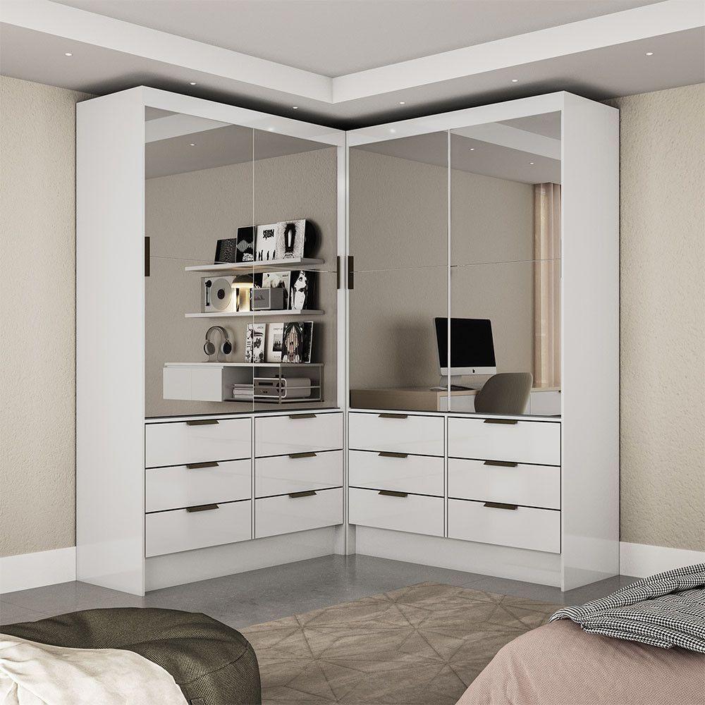 Closet Casal Sevilha 4 Portas Premium Carioca Móveis