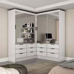 Closet Casal Sevilha 4 Portas Premium Carioca Móveis