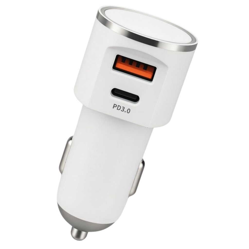 Kit Carregador Veicular Turbo e Cabo USB Tipo Lightning 60W