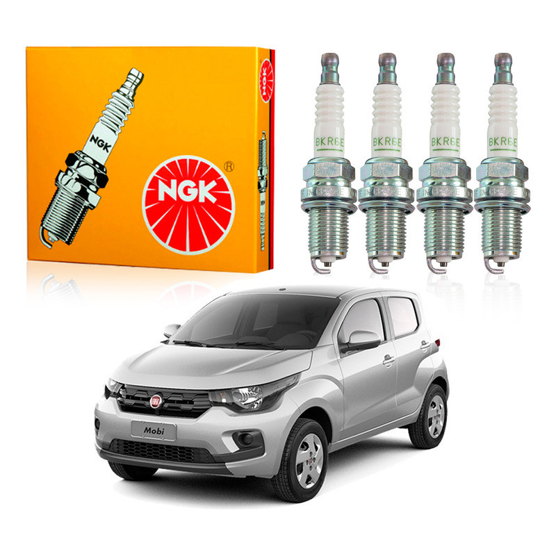Jogo Velas Ngk Mobi 1.0 4 Cilindros 2016