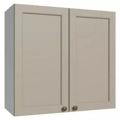 Armário Aéreo 70 cm 2 Portas Branco/Crema Vik Madesa