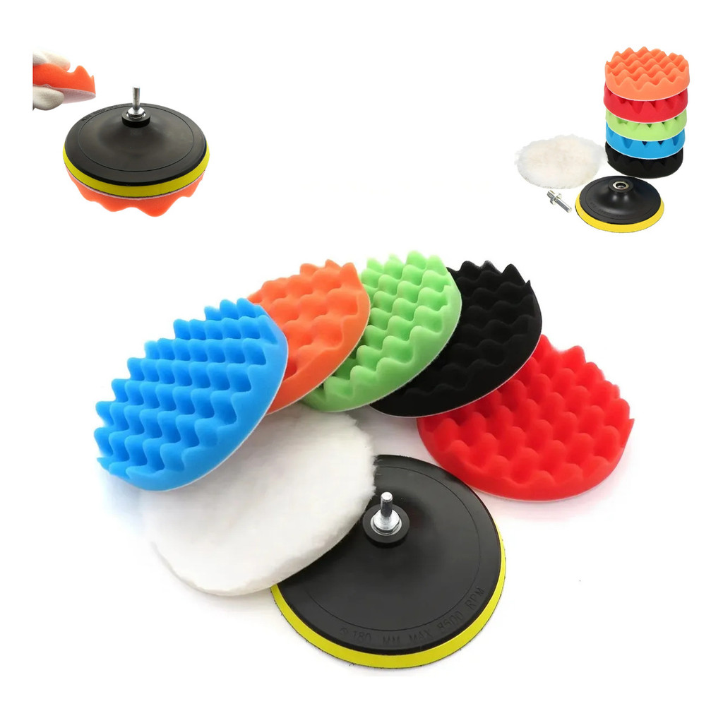 Kit Polimento Auto 8 Pçs Acabamento Riscos Polimento em Oferta na Shopee